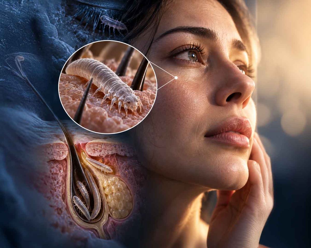Yüzünüzde Geceleri Hareket Eden Mikroskobik Canlılar Var: Demodex Akarları Hakkında Şaşırtıcı Gerçekler